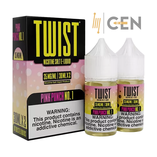 Twist Salt E-liquid - Salt Pink Punch No.1 - 2 Botes ~ 30ml ~ 35mg - Paquete